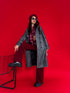 "RECORD OX88" leather imitation trench coat - GRAPHITE GREY